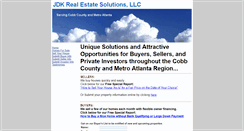 Desktop Screenshot of jdkrealestatesolutions.com